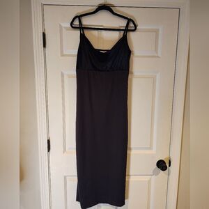 Black Reflections by Spiegel Vintage Y2K velvet top maxi dress L